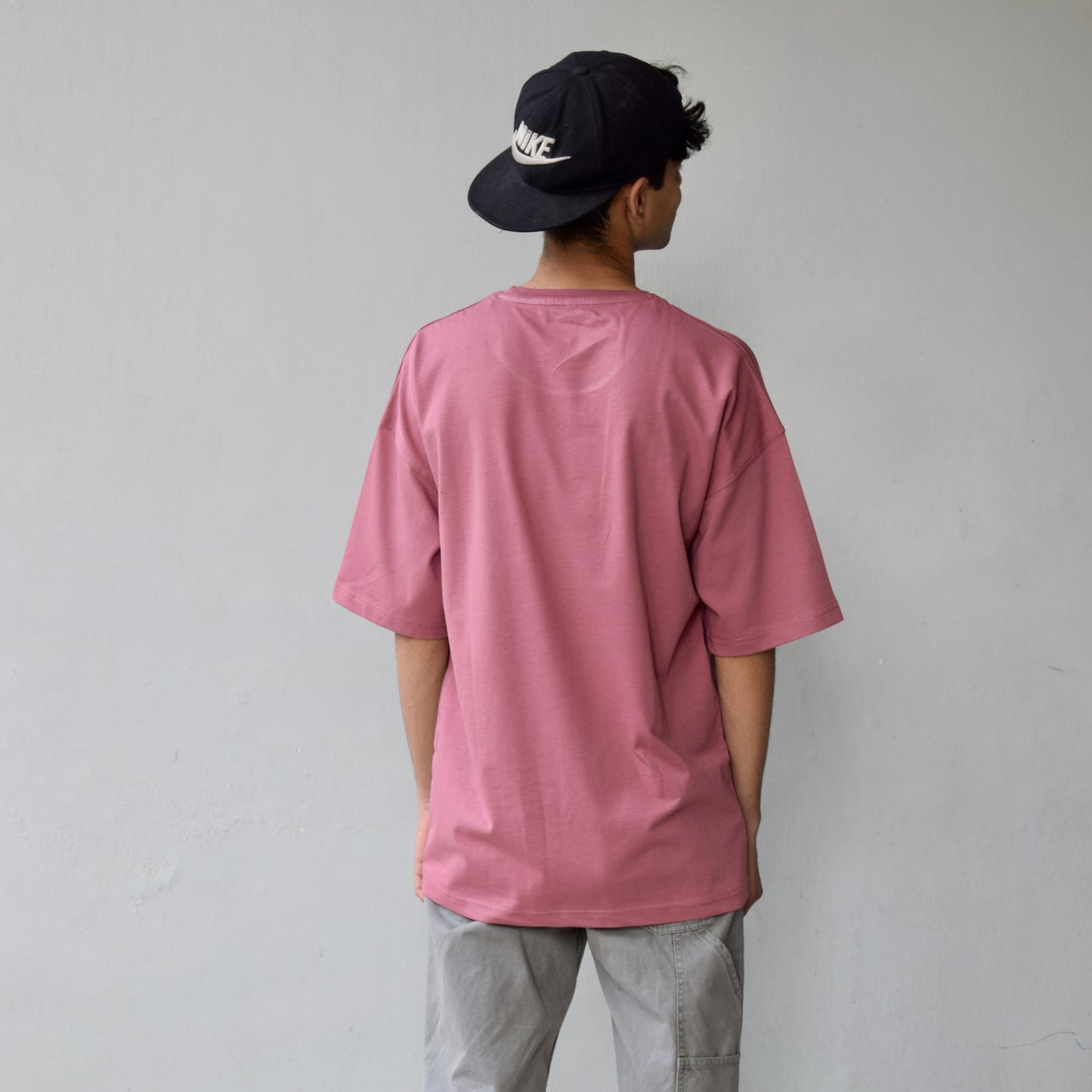 Oversized Tea Pink Basic Tee