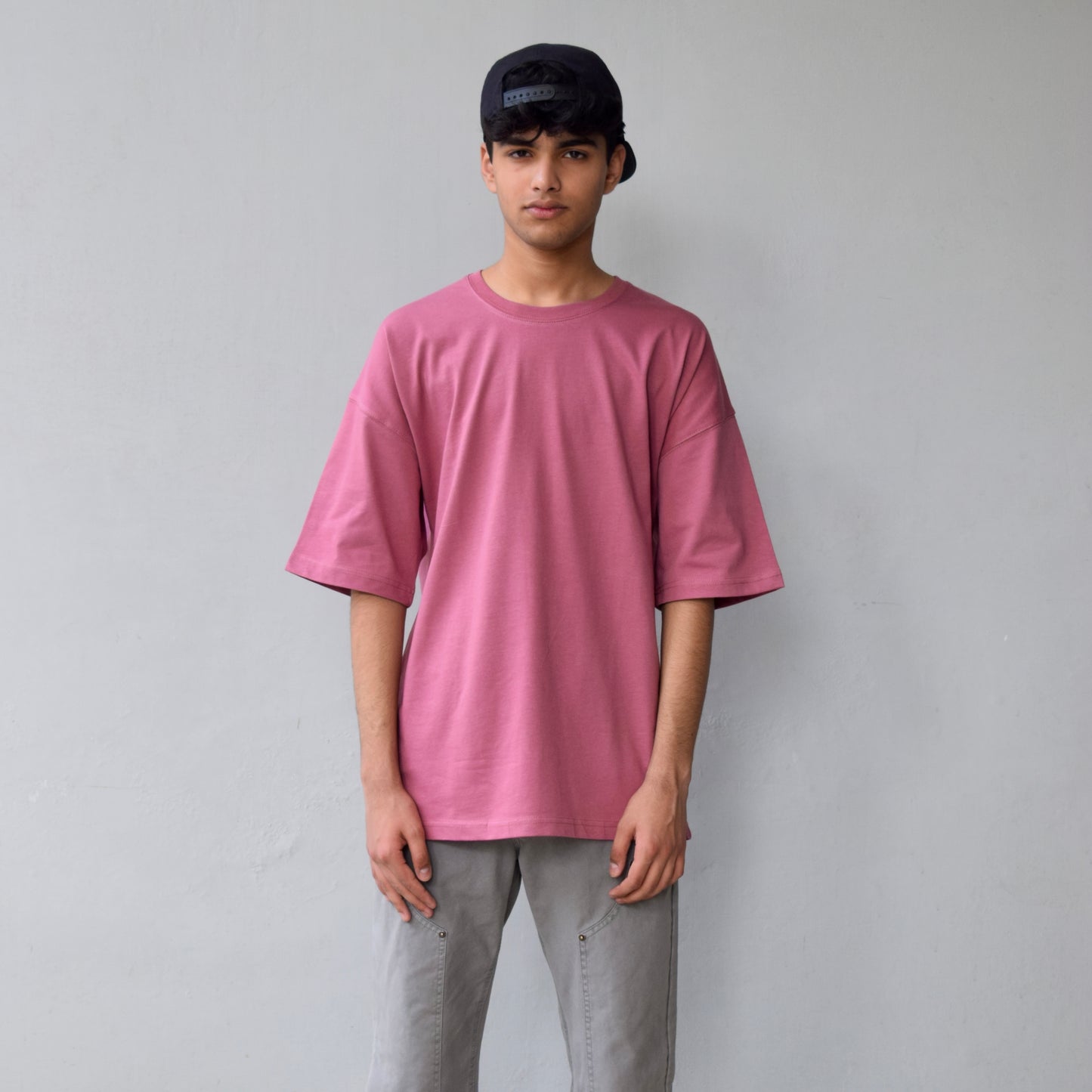 Oversized Tea Pink Basic Tee