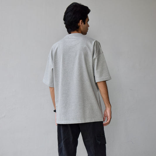 Oversized Grey Basic Tee